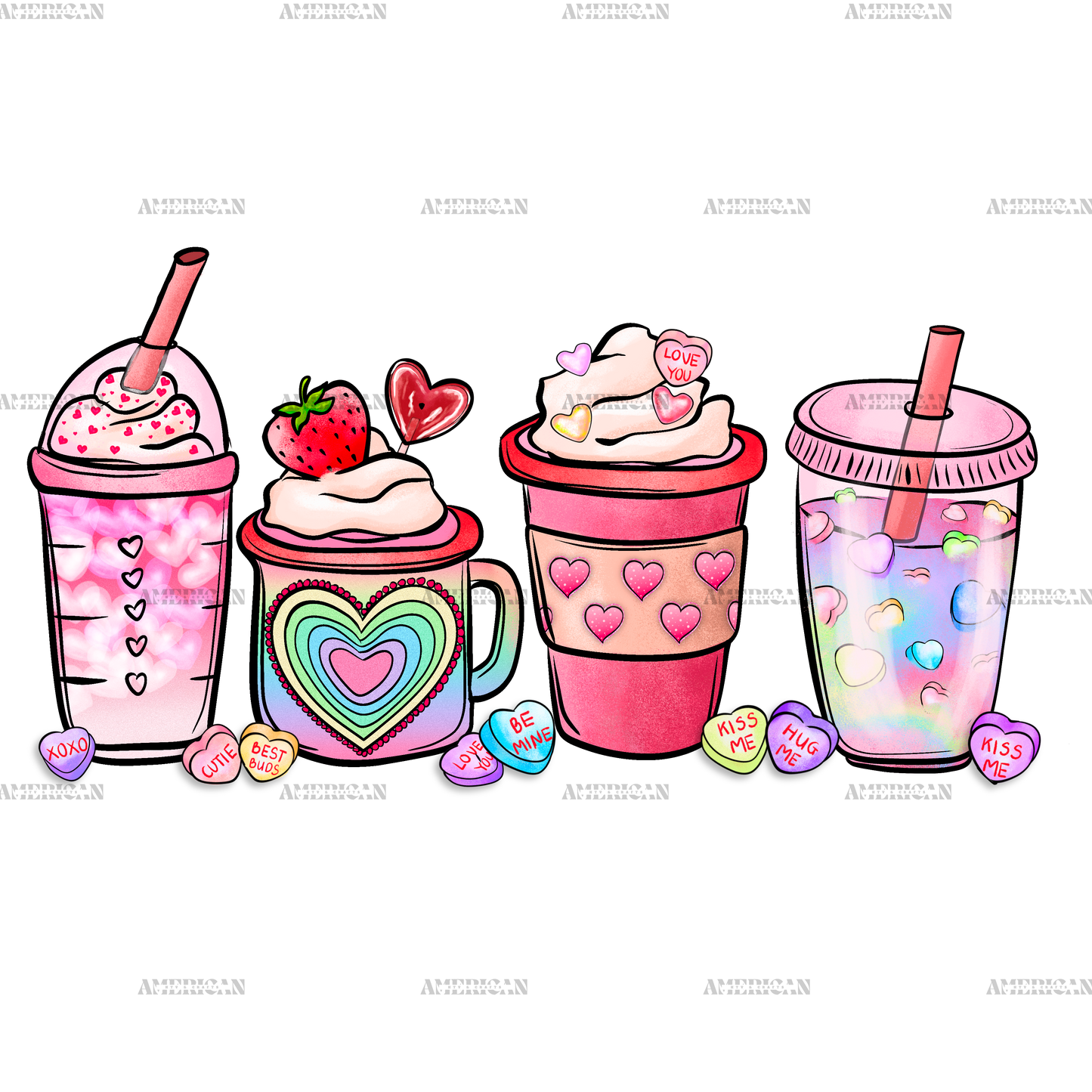 Valentine's Day Coffee-1 DTF Transfer