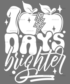 100 Days Brighter Apples-3 DTF Transfer