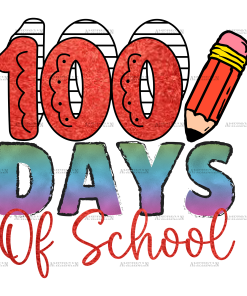 100 Days Of School-2 DTF Transfer