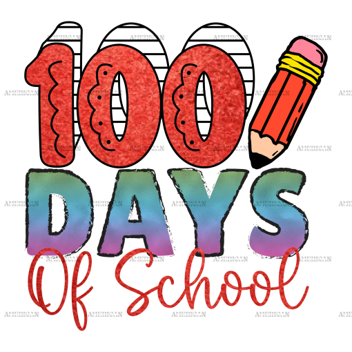 100 Days Of School-2 DTF Transfer