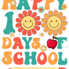 100 Days Of School DTF Transfer