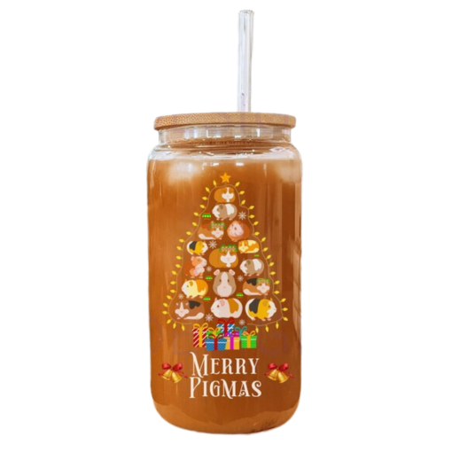 16 Oz Sublimation Clear Glass Can Wooden Top - Image 7