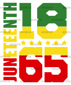1865 Juneteenth-4 DTF Transfer