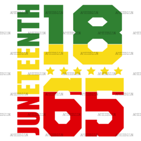 1865 Juneteenth-4 DTF Transfer