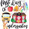 1st Day Of Kinder Garten DTF Transfer