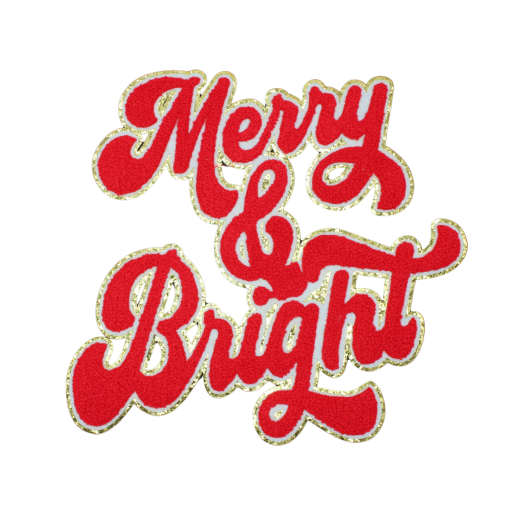Merry & Bright Patch (Large/Chenille) - Image 5