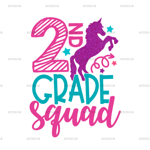 2nd Grade Squad DTF Transfer