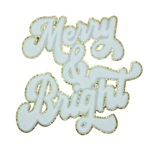 Merry & Bright Patch (Large/Chenille) - Image 4