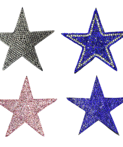 3 inch Stars Rhinestone Patch