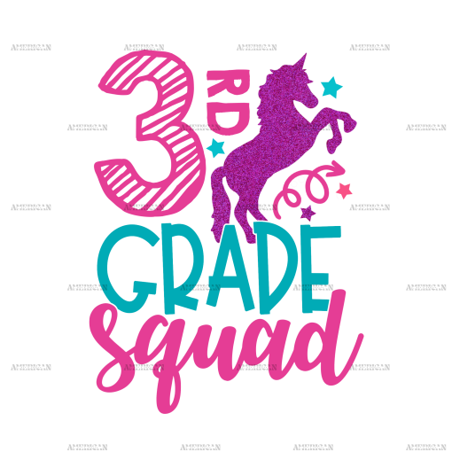 3rd Grade Squad DTF Transfer