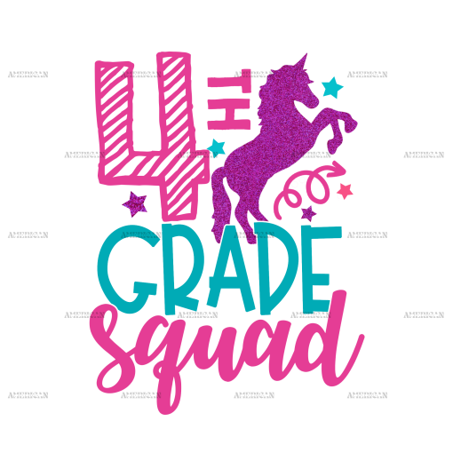 4th Grade Squad DTF Transfer