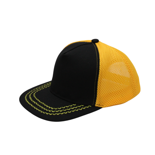 2-Tone Zigzag Design Meshback Caps - Image 4