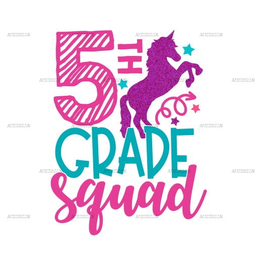 5th Grade Squad DTF Transfer
