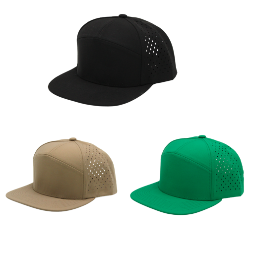 Laser Vented - 7 Panel Caps
