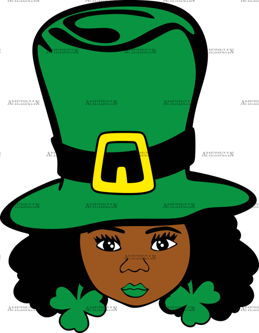 Afro Lucky Girl-1 DTF Transfer