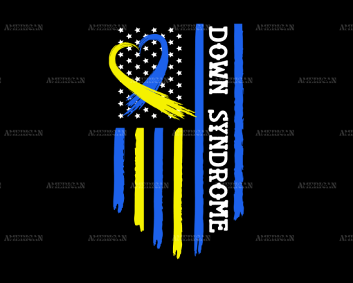 American Flag Down Syndrome-1 DTF Transfer