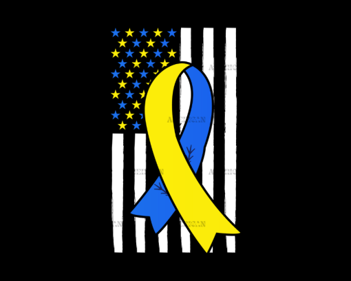 American Flag Down Syndrome-10 DTF Transfer