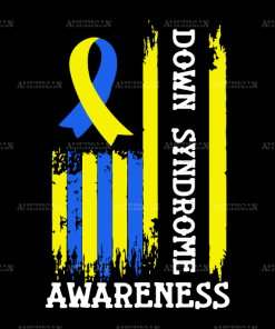American Flag Down Syndrome-2 DTF Transfer
