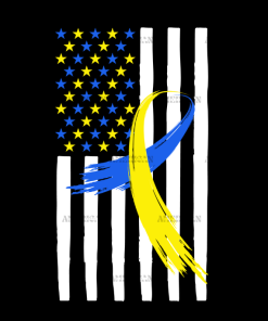 American Flag Down Syndrome-3 DTF Transfer