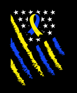 American Flag Down Syndrome-8 DTF Transfer