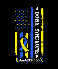 American Flag Down Syndrome-9 DTF Transfer