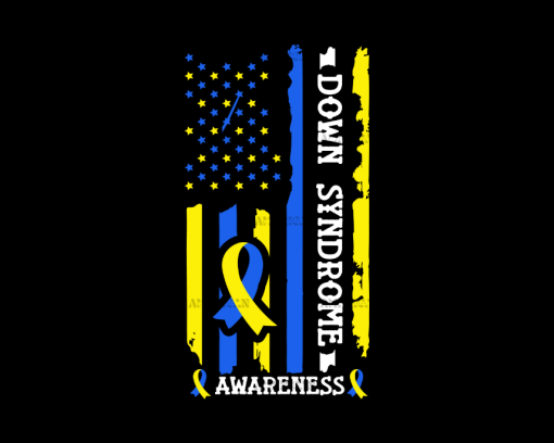 American Flag Down Syndrome-9 DTF Transfer