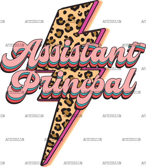 Assistant Principal Bolt  DTF Transfer