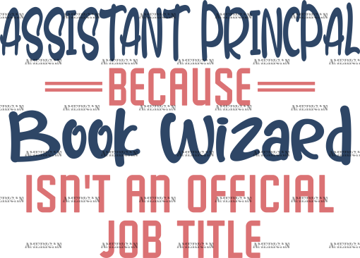 Assistant Principal Book Wizard DTF Transfer