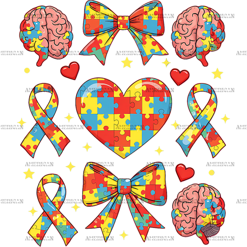 Autism Awareness-12 DTF Transfer