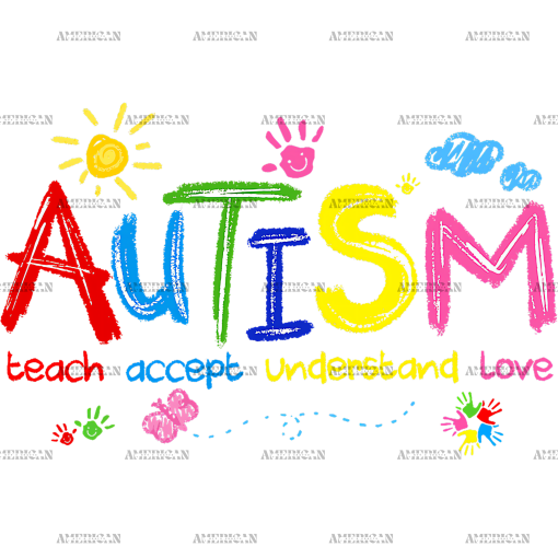 Autism Awareness Art DTF Transfer