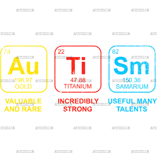 Autism Elements DTF Transfer