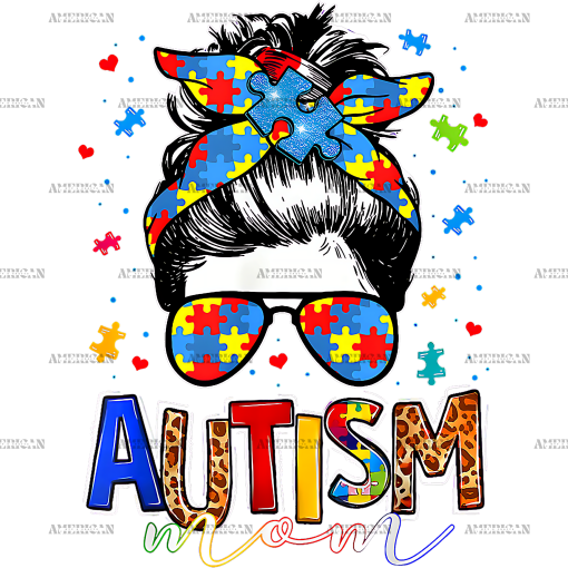 Autism Mom-5 DTF Transfer