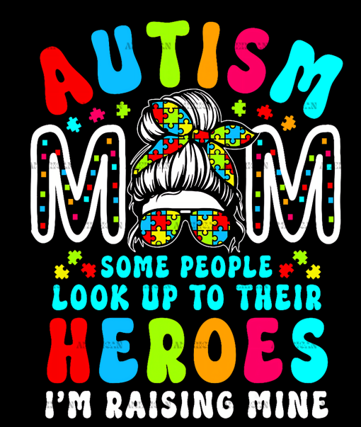Autism Mom-8 DTF Transfer