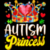 Autism Princess DTF Transfer