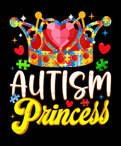 Autism Princess DTF Transfer