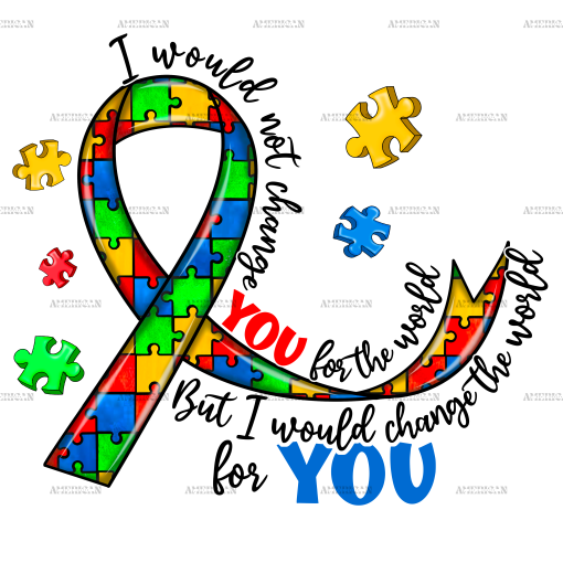 Autism Ribbon-1 DTF Transfer