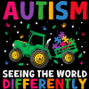 Autism Seeing The World Differently DTF Transfer