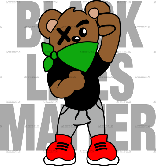 BLM Bear DTF Transfer