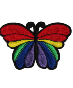 Colorful Butterfly Patch (Small/Embroidery)