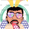Bad Bunny Easter DTF Transfer