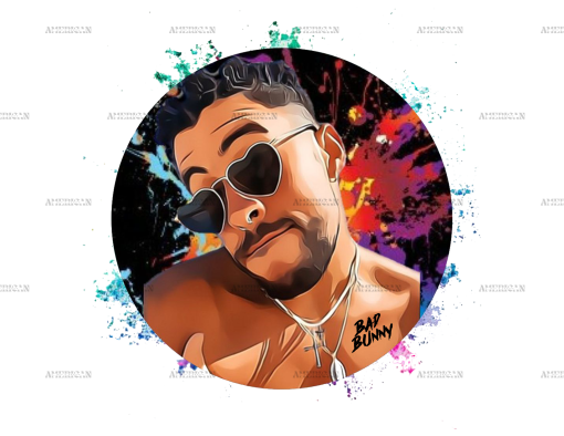 Bad Bunny Sketch DTF Transfer