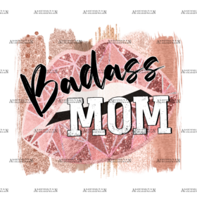 Badass Mom Lips DTF Transfer