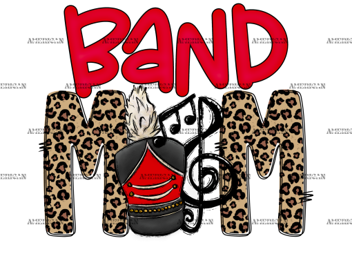 Band Mom Cheetah DTF Transfer