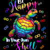Be Happy In Your Shell-2 DTF Transfer
