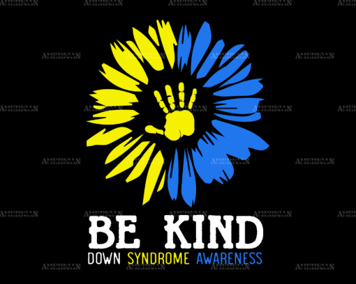 Be Kind Down Syndrome DTF Transfer