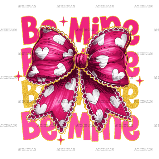 Be Mine Bow-2 DTF Transfer