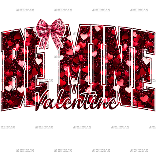 Be Mine Bow-3 DTF Transfer