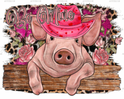Be Mine Pig-1 DTF Transfer