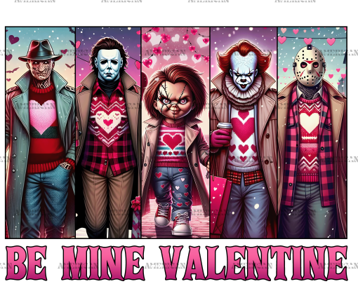 Be My Valentine Halloween DTF Transfer