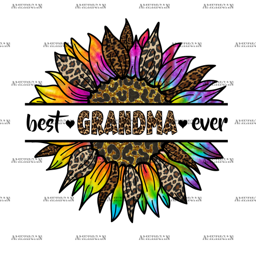 Best Grandma Ever DTF Transfer